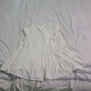 White Wrap Dress by Venus